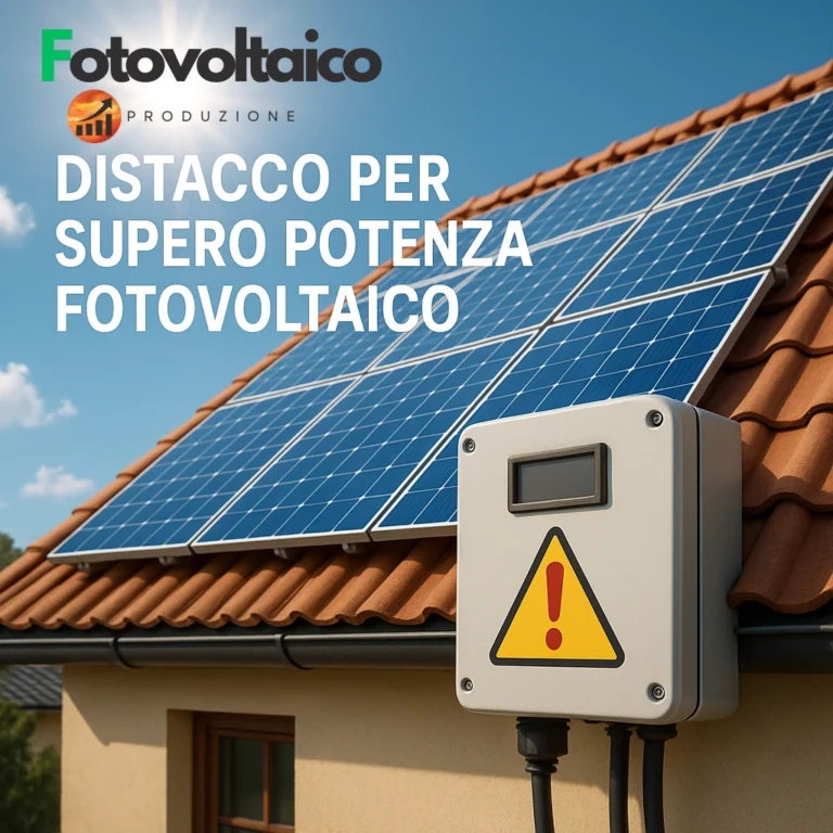 Supero potenza contatore con tutto spento, impianto fotovoltaico e rischio distacco per superamento potenza con levetta contatore luce visibile