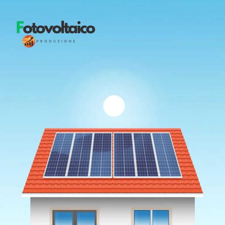 Schema illustrativo del funzionamento di un inverter ibrido senza immissione in rete con pannelli, batterie e casa.