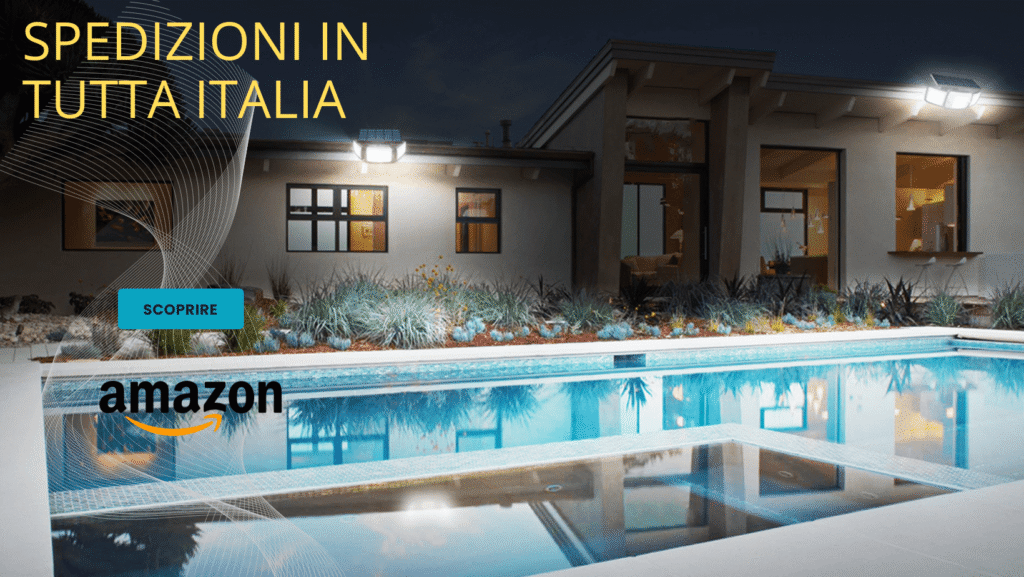 Illuminazione facciata villa autonoma con lampione LED solare: design classico ed energia green