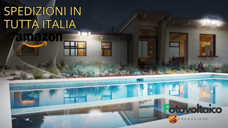 Illuminazione facciata villa con faro led esterno sensore movimento e crepuscolare: design moderno e sicurezza avanzata