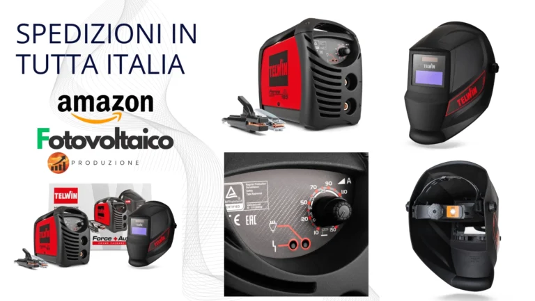 Saldatrice inverter professionale in uso su lamiera sottile durante un'offerta limitata