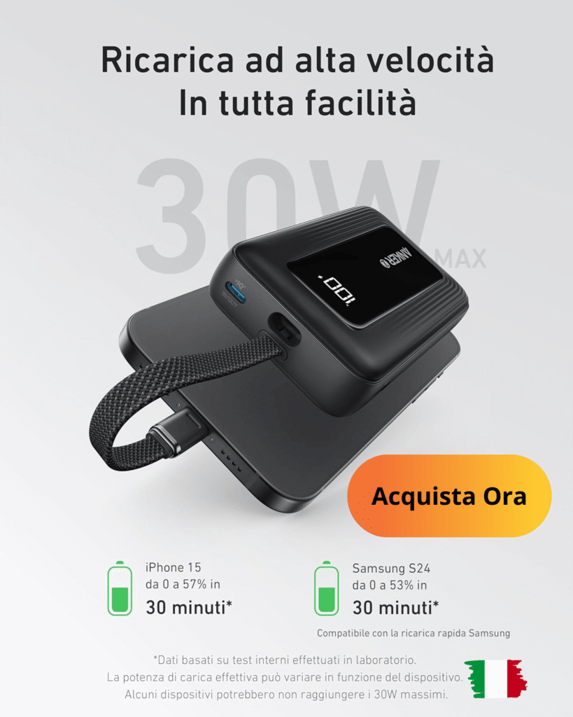 Anker Power Bank Istruzioni: guida passo-passo per ricarica sicura
