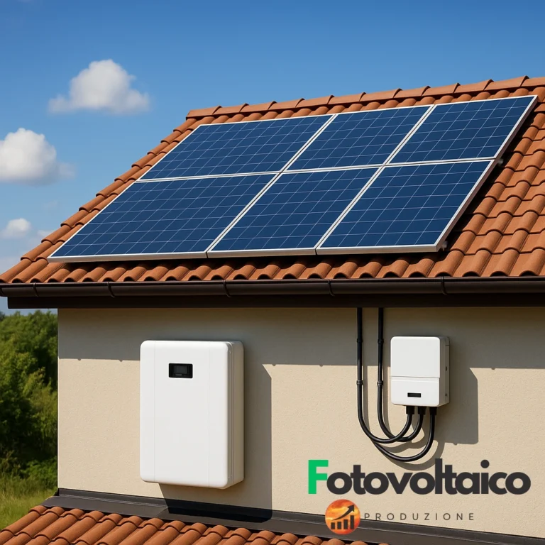 Impianto fotovoltaico con accumulo 6 kW costo, sistema solare con batterie per ottimizzare l'energia