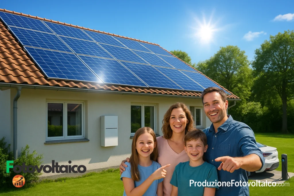 Installazione professionale pannelli fotovoltaici su tetto residenziale - ProduzioneFotovoltaico.com