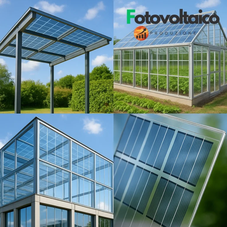 Pannelli fotovoltaici trasparenti prezzi 2025: costi e integrazione in pergolati e serre