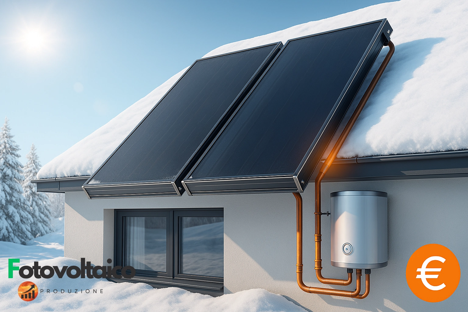 Pannelli solari termici ultima generazione per acqua calda: sistema senza boiler, accumulo interno integrato, funzionamento invernale e design compatto. Tecnologia efficiente e prezzi competitivi.