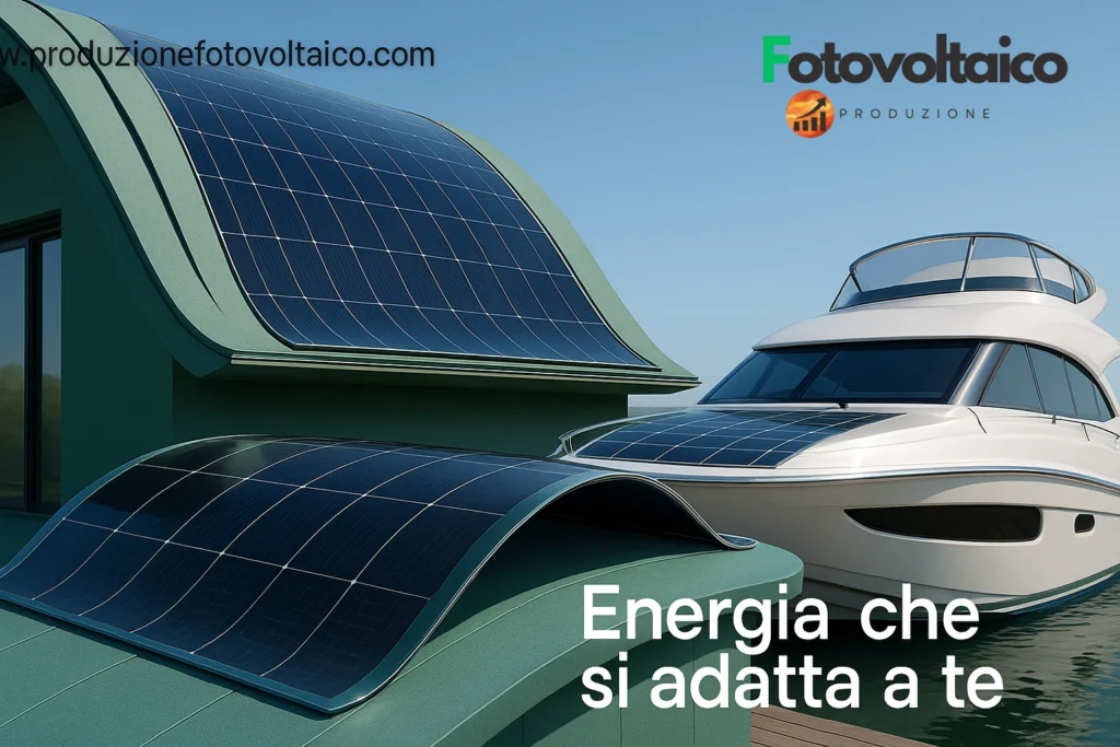 Pannello solare flessibile 200W Solbian per barche, resistente a salsedine e vibrazioni marine.