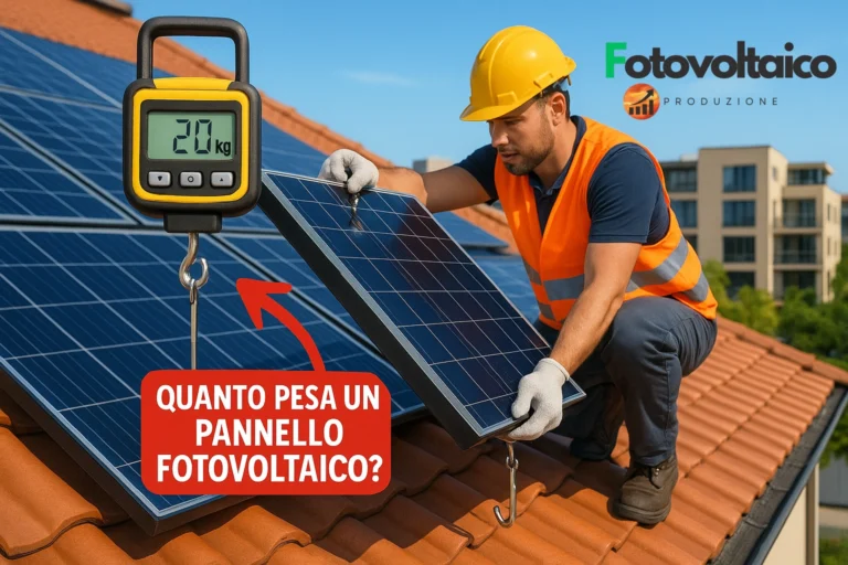 Quanto pesa un pannello fotovoltaico: misurazione su tetto con dinamometro, confronto tra modelli da 400W e 1000W, e calcolo del peso per mq