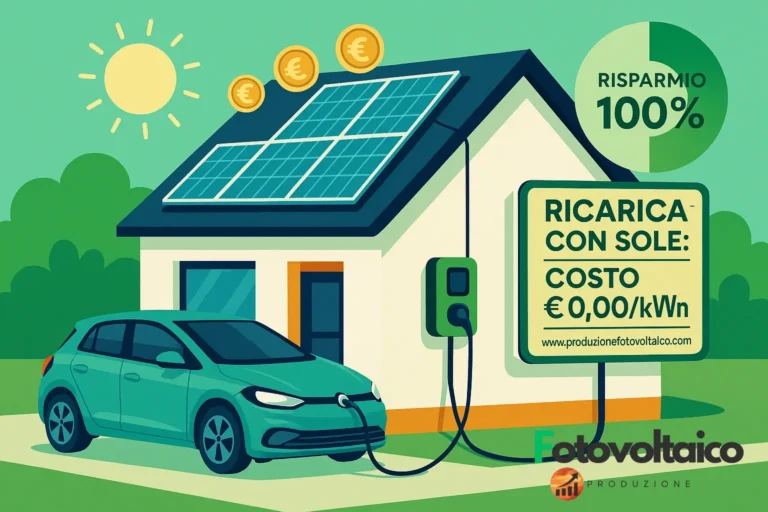 Auto elettriche economiche in ricarica solare domestica con dati su quanto costa ricaricare auto elettrica con pannelli solari e confronto qualità prezzo