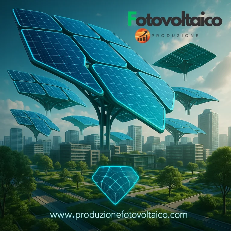 Evolvere fotovoltaico con pannelli solari organici su strutture modulari fluttuanti in città sostenibile