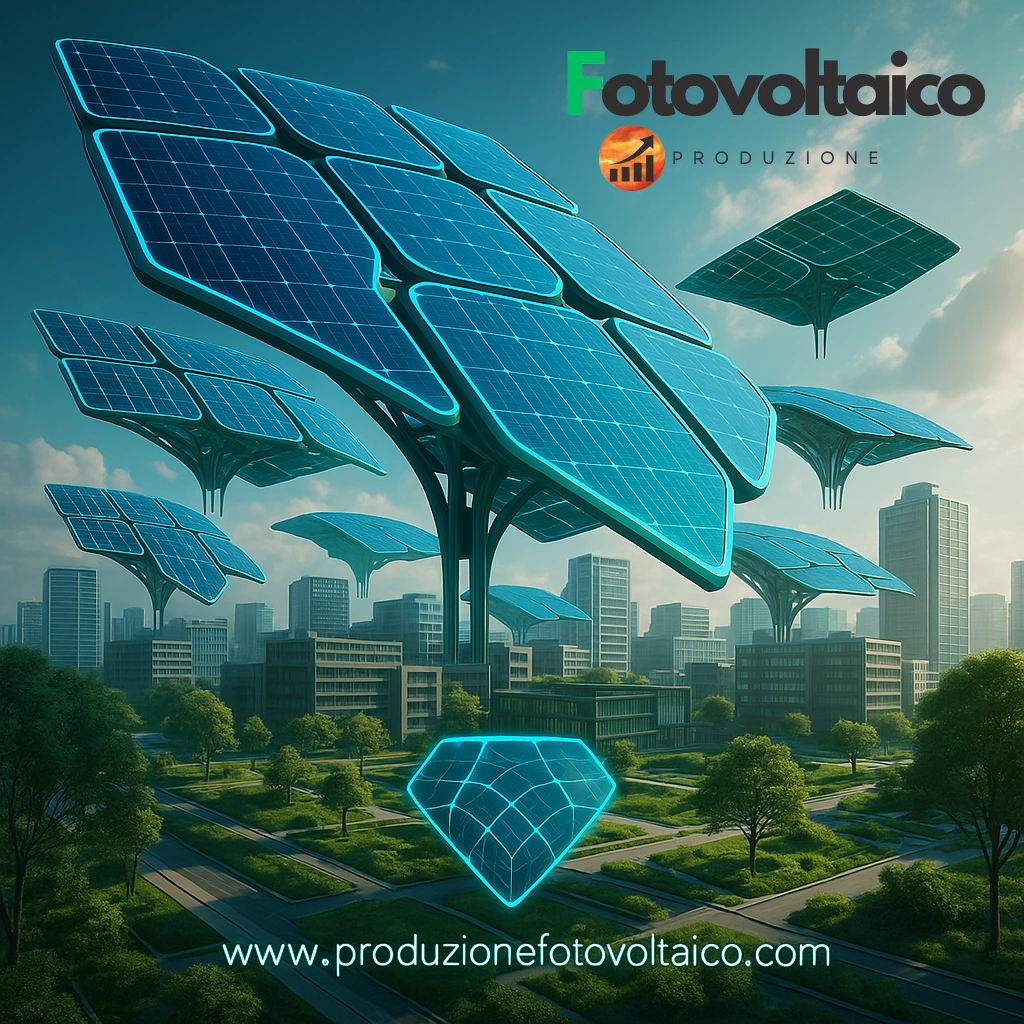 Evolvere fotovoltaico con pannelli solari organici su strutture modulari fluttuanti in città sostenibile
