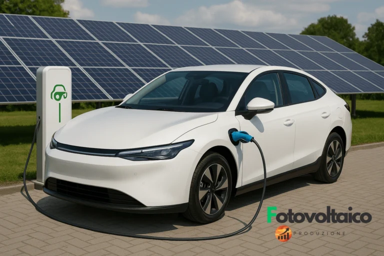 nuova-auto-elettrica cinese-prezzi-incentivi con ricarica solare in una stazione ecologica moderna