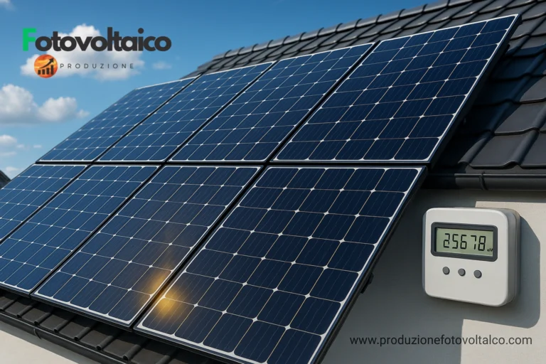 Pannelli solari alta efficienza installati su tetto moderno con forte produzione energetica