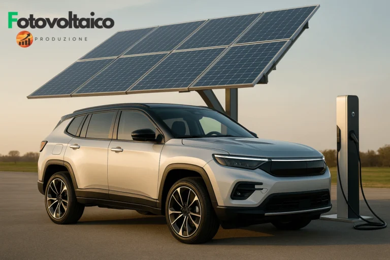 Auto elettrica 2025 con design futuristico su strada ecologica