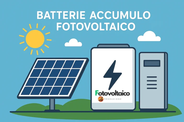 Batterie di accumulo fotovoltaico per impianto solare domestico