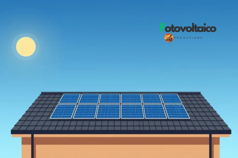Pannelli fotovoltaici virtuali su tetto digitale per energia sostenibile