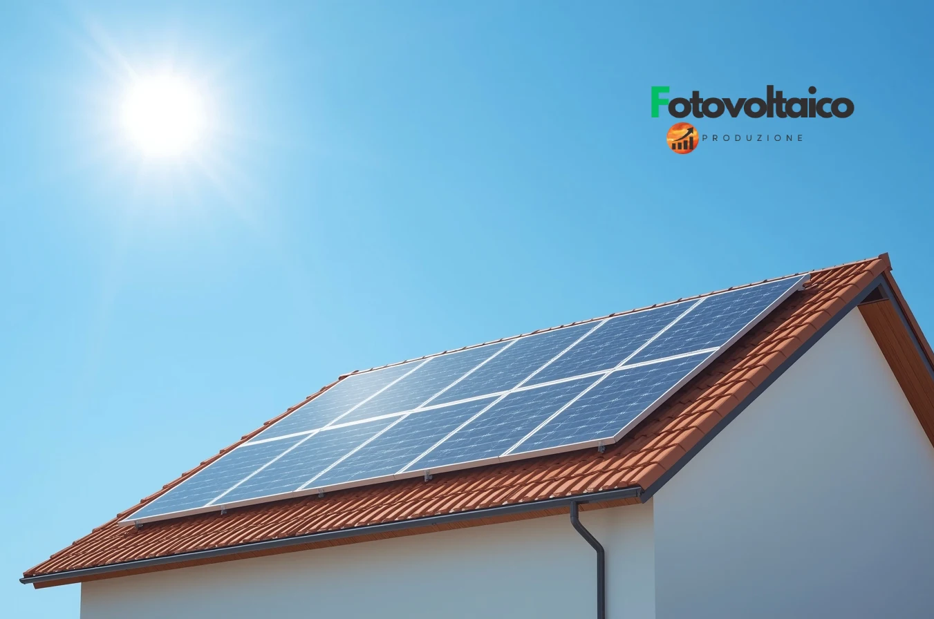 Luci Natale energia solare illuminate su un balcone durante la notte