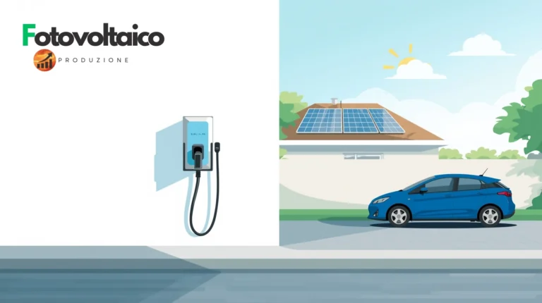 Schema che mostra come funziona una colonnina di ricarica auto elettrica durante il processo di ricarica