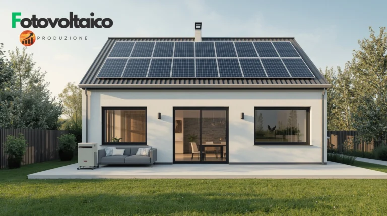 pannello fotovoltaico usato installato su tetto di casa