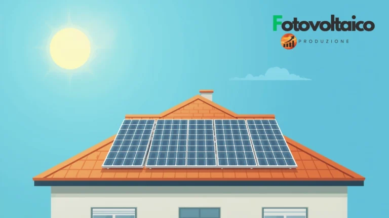 calcolo inclinazione ottimale pannelli fotovoltaici su tetto piano con orientamento a sud